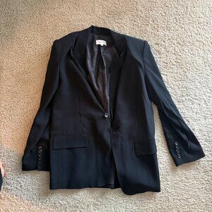 Black Women's Blazer with shoulder pads